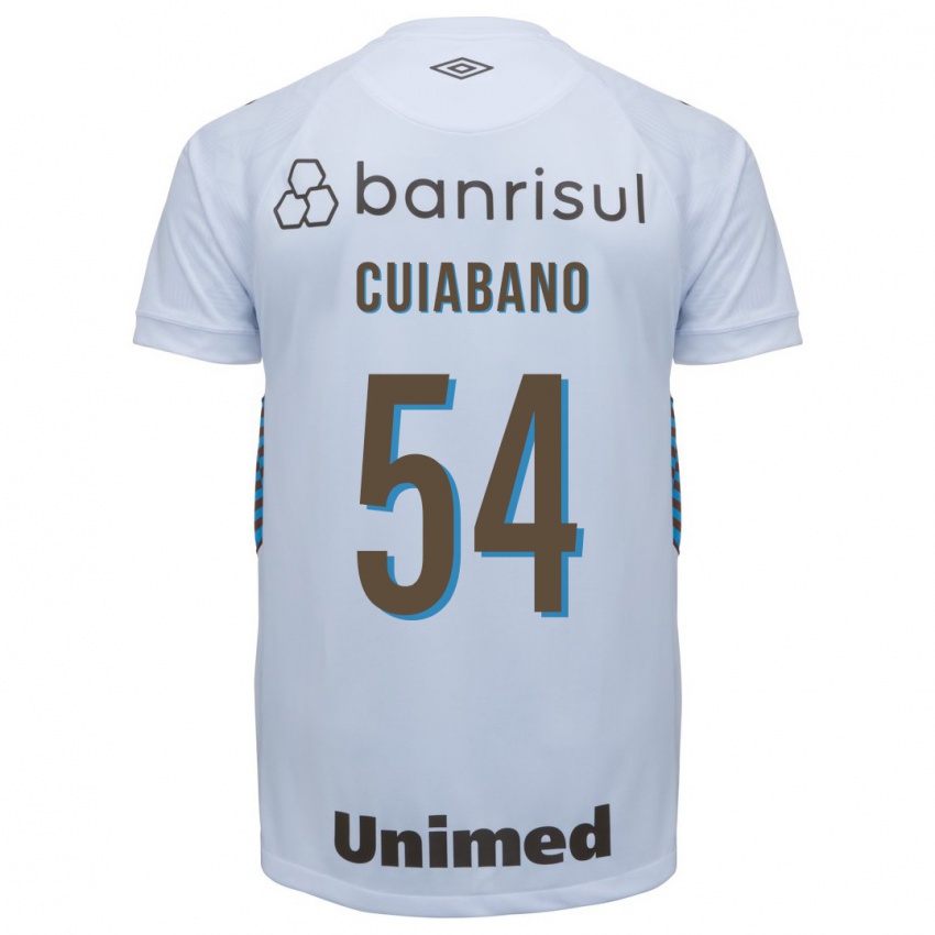 Męski Cuiabano #54 Biały Wyjazdowa Koszulka 2023/24 Koszulki Klubowe