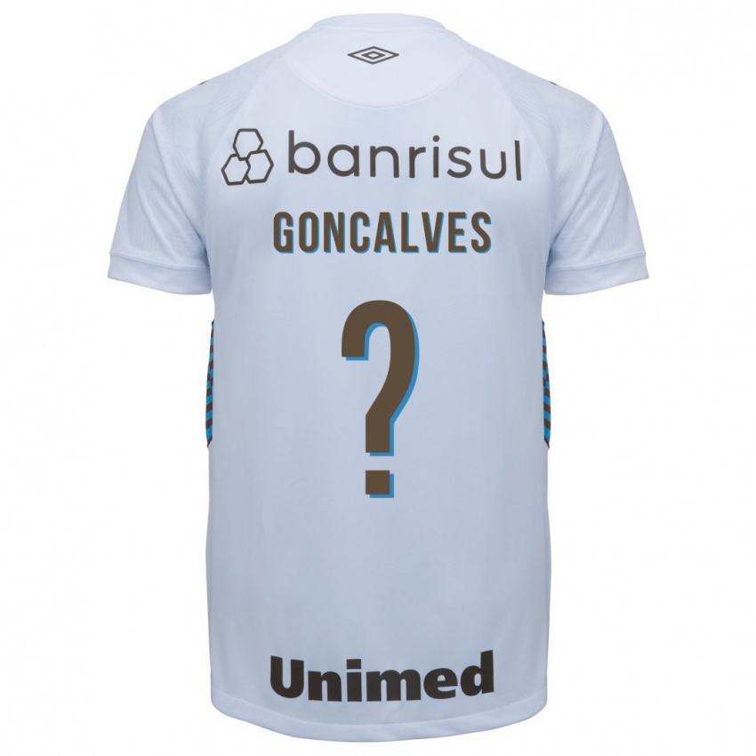 Męski Matheus Gonçalves #0 Biały Wyjazdowa Koszulka 2023/24 Koszulki Klubowe