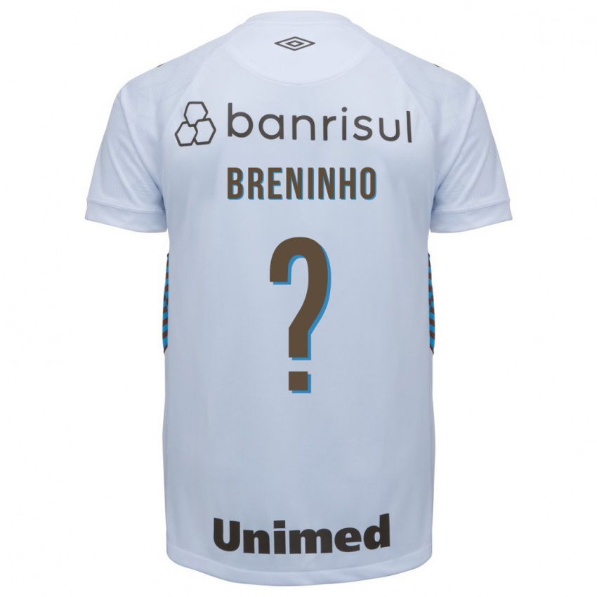 Męski Breninho #0 Biały Wyjazdowa Koszulka 2023/24 Koszulki Klubowe