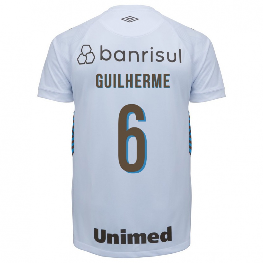 Męski Zé Guilherme #6 Biały Wyjazdowa Koszulka 2023/24 Koszulki Klubowe