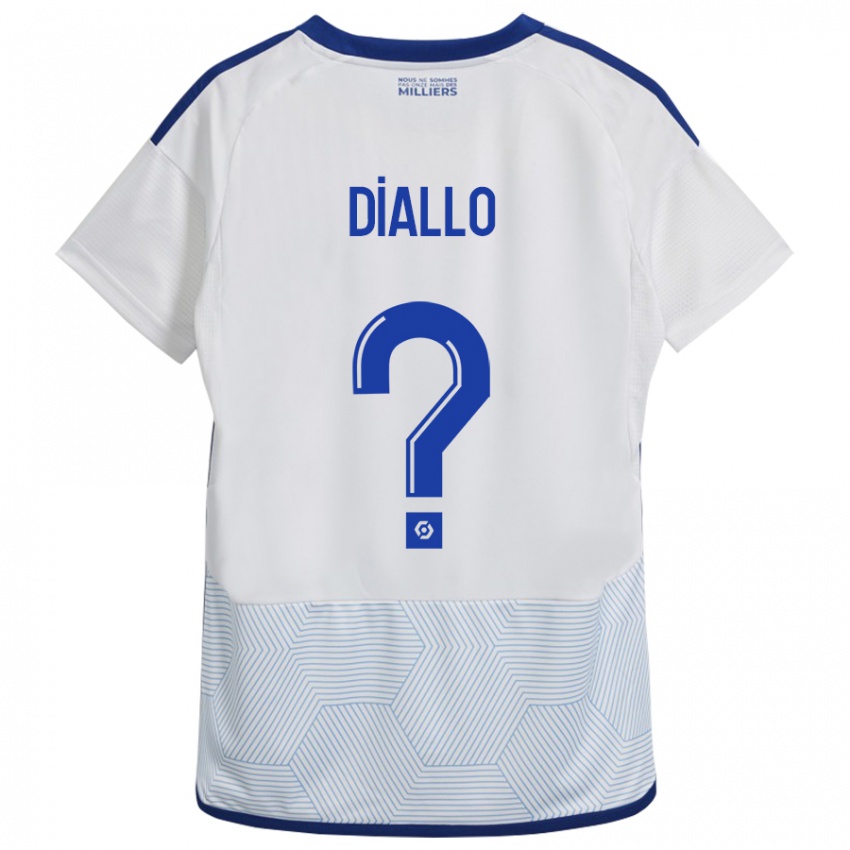 Męski Zoumana Diallo #0 Biały Wyjazdowa Koszulka 2023/24 Koszulki Klubowe