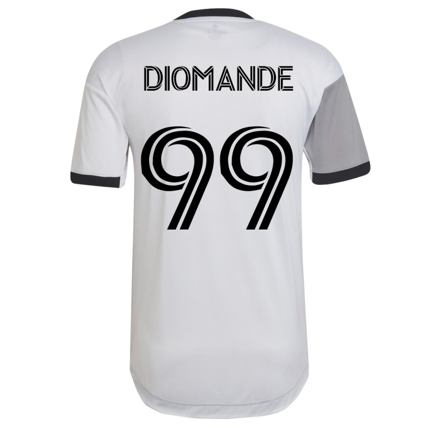 Męski Adama Diomande #99 Biały Wyjazdowa Koszulka 2023/24 Koszulki Klubowe