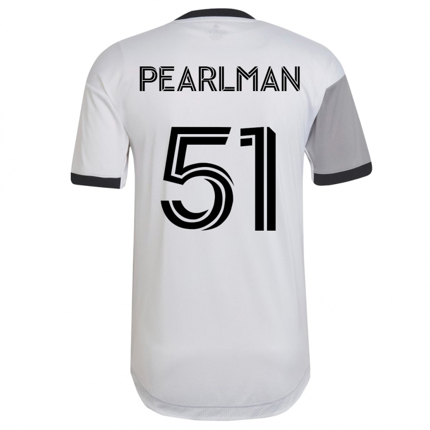 Męski Adam Pearlman #51 Biały Wyjazdowa Koszulka 2023/24 Koszulki Klubowe