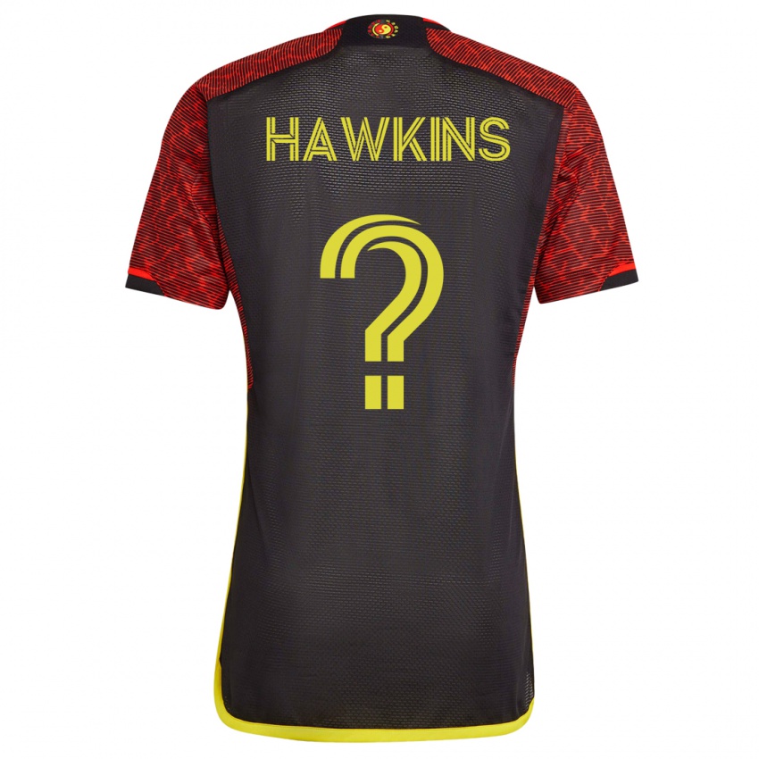 Męski Stuart Hawkins #0 Pomarańczowy Wyjazdowa Koszulka 2023/24 Koszulki Klubowe