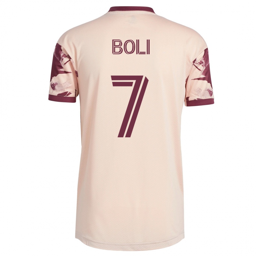 Męski Franck Boli #7 Białawy Wyjazdowa Koszulka 2023/24 Koszulki Klubowe