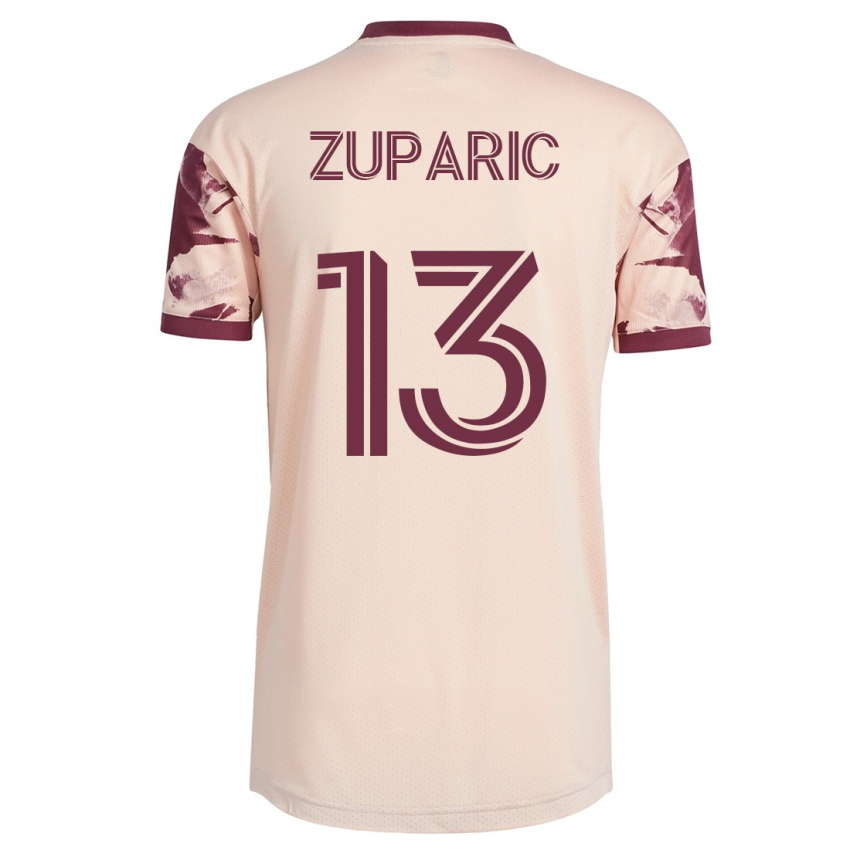 Męski Dario Zuparic #13 Białawy Wyjazdowa Koszulka 2023/24 Koszulki Klubowe