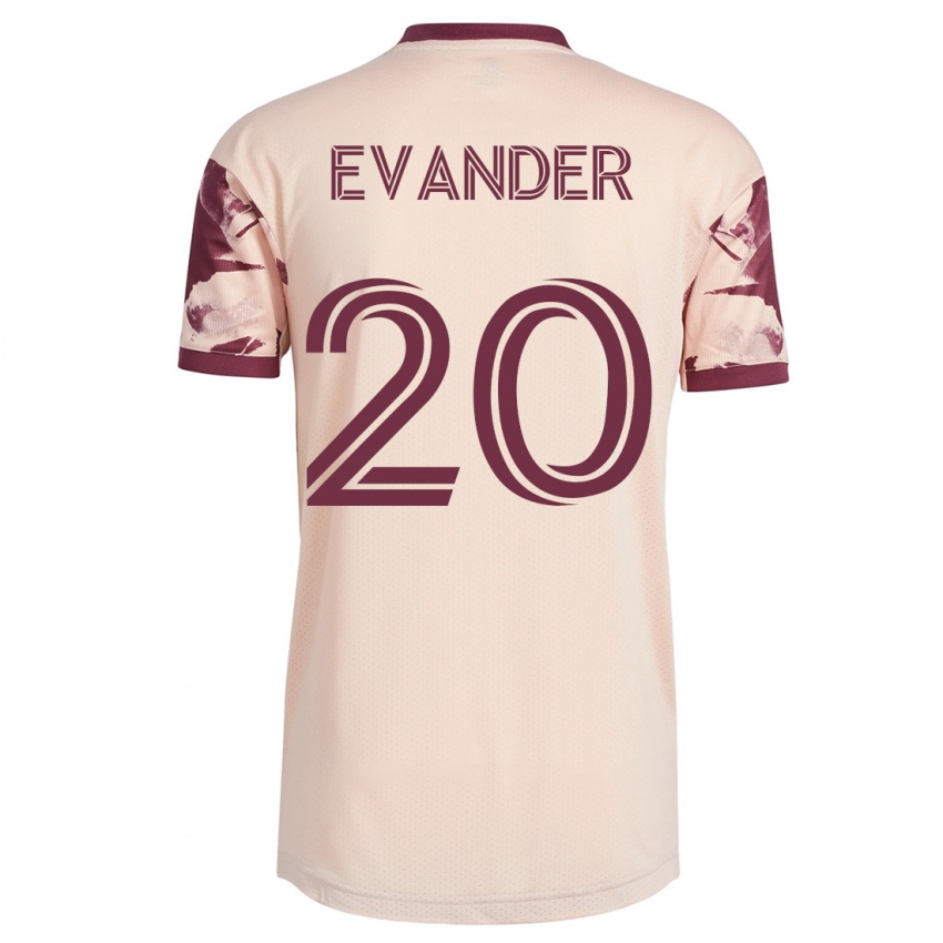 Męski Evander #20 Białawy Wyjazdowa Koszulka 2023/24 Koszulki Klubowe