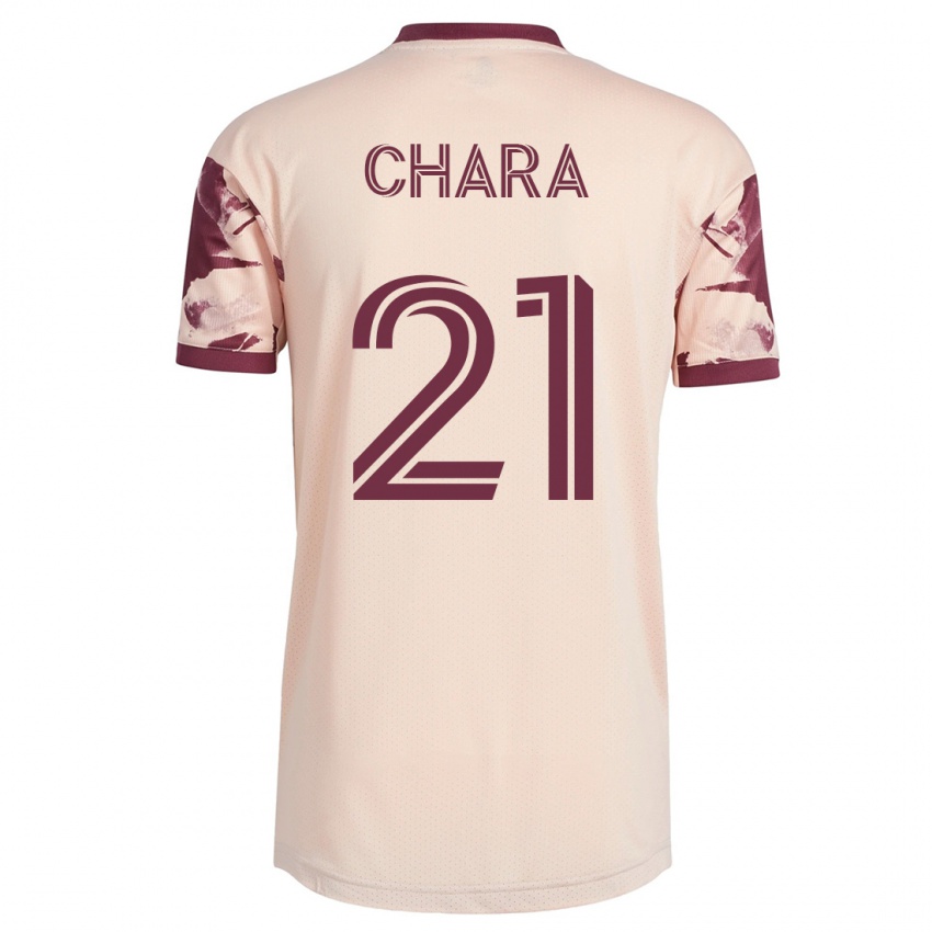 Męski Diego Chará #21 Białawy Wyjazdowa Koszulka 2023/24 Koszulki Klubowe