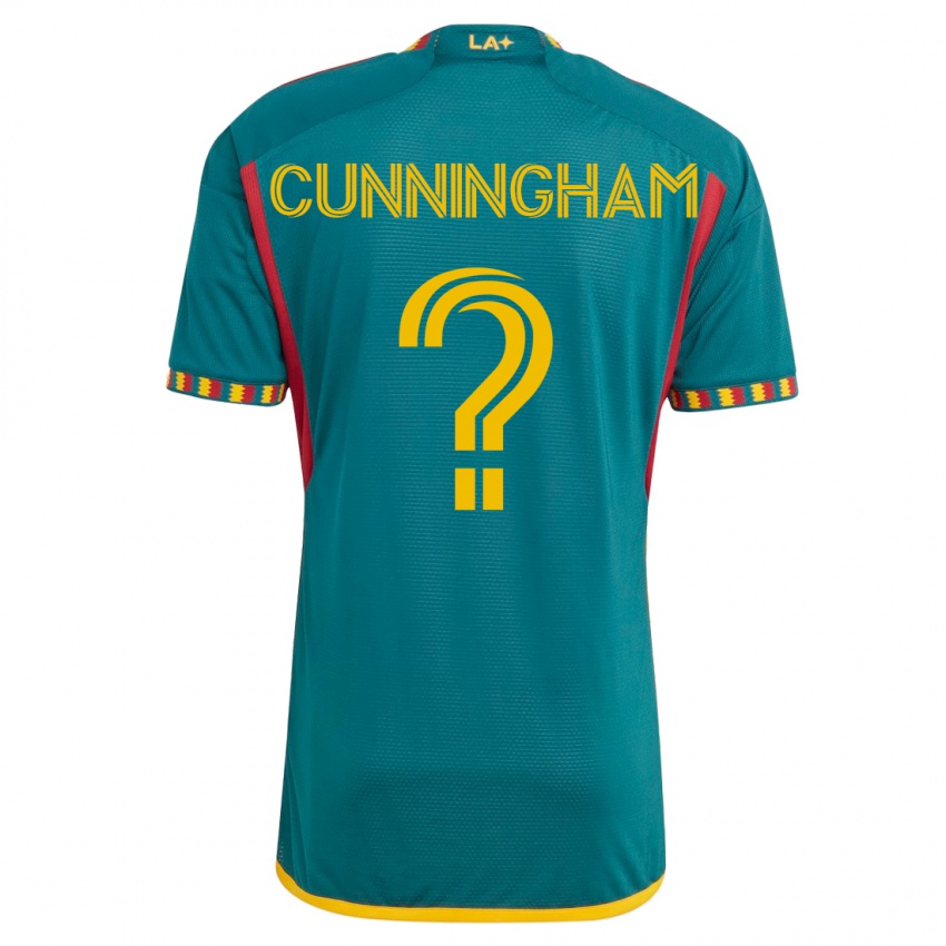 Męski Joaquin Cunningham #0 Zielony Wyjazdowa Koszulka 2023/24 Koszulki Klubowe
