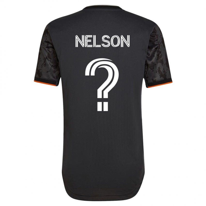 Męski Michael Nelson #0 Czarny Wyjazdowa Koszulka 2023/24 Koszulki Klubowe