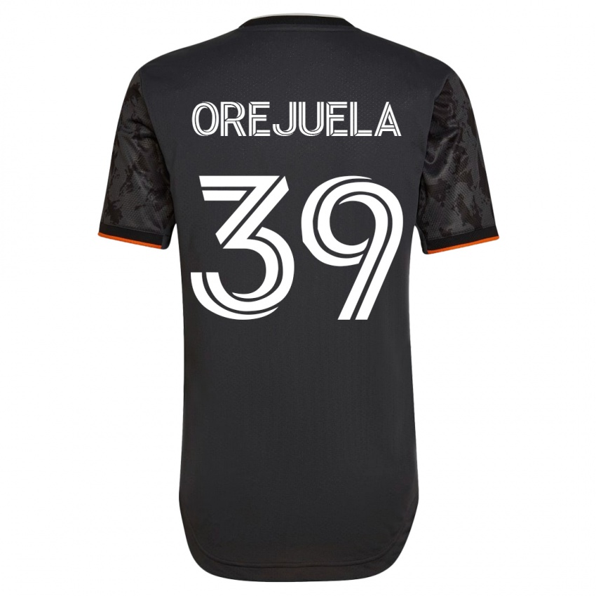 Męski Jesus Orejuela #39 Czarny Wyjazdowa Koszulka 2023/24 Koszulki Klubowe