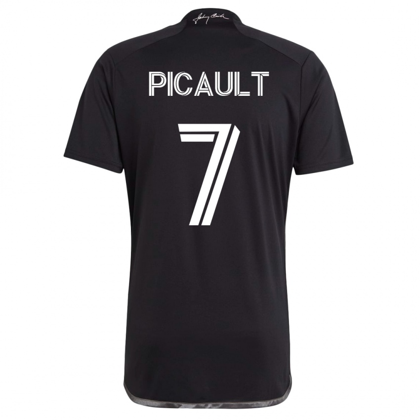 Męski Fafà Picault #7 Czarny Wyjazdowa Koszulka 2023/24 Koszulki Klubowe