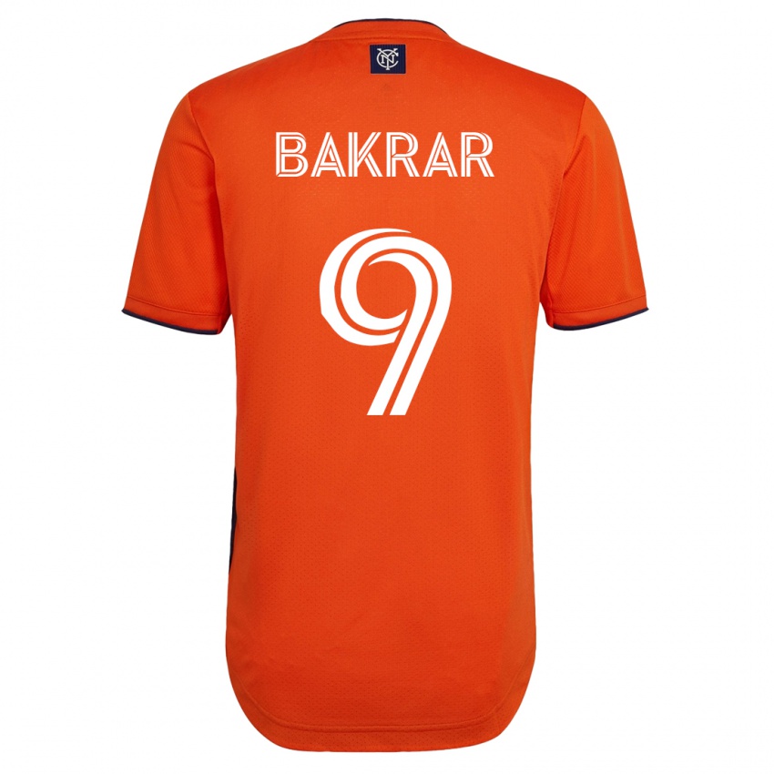 Męski Monsef Bakrar #9 Czarny Wyjazdowa Koszulka 2023/24 Koszulki Klubowe