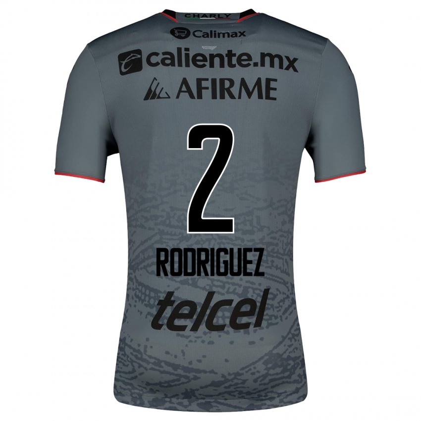 Męski Antonio Rodríguez #2 Szary Wyjazdowa Koszulka 2023/24 Koszulki Klubowe