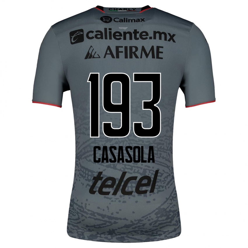Męski Axel Casasola #193 Szary Wyjazdowa Koszulka 2023/24 Koszulki Klubowe