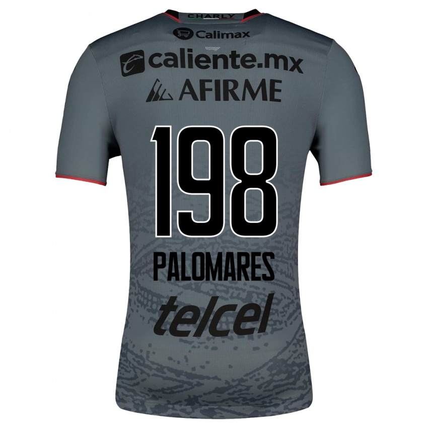 Męski Ramón Palomares #198 Szary Wyjazdowa Koszulka 2023/24 Koszulki Klubowe