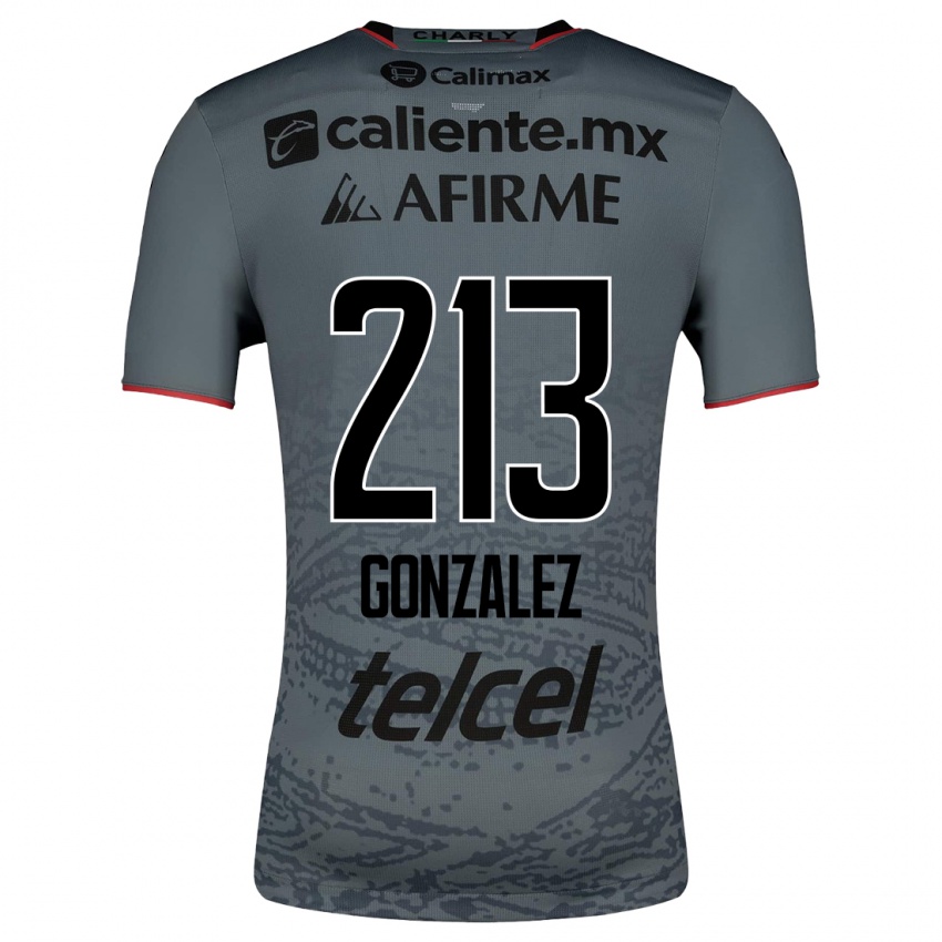 Męski Óscar González #213 Szary Wyjazdowa Koszulka 2023/24 Koszulki Klubowe