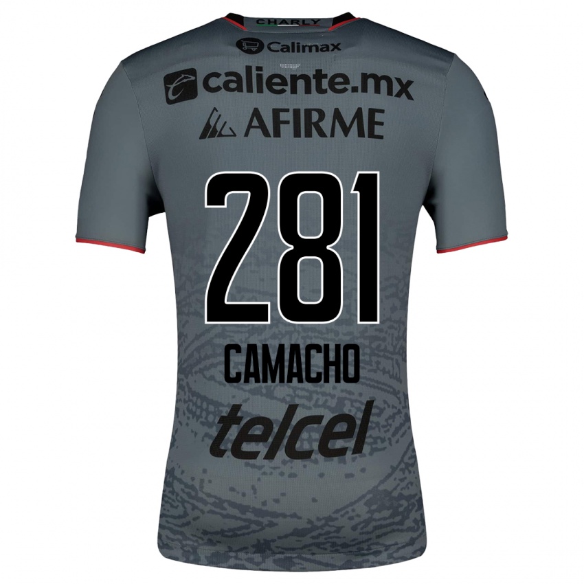 Męski Javier Camacho #281 Szary Wyjazdowa Koszulka 2023/24 Koszulki Klubowe