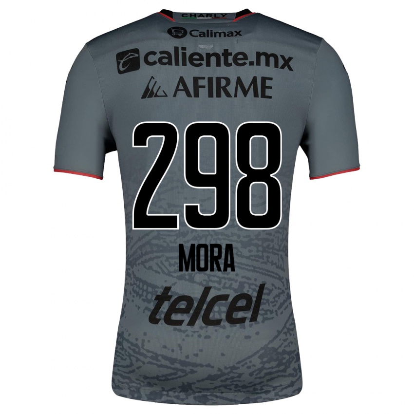 Męski Gilberto Mora #298 Szary Wyjazdowa Koszulka 2023/24 Koszulki Klubowe