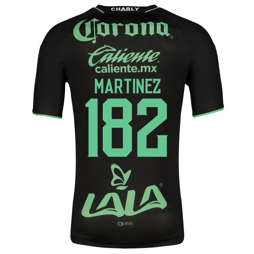 Męski Diego Martínez #182 Czarny Wyjazdowa Koszulka 2023/24 Koszulki Klubowe