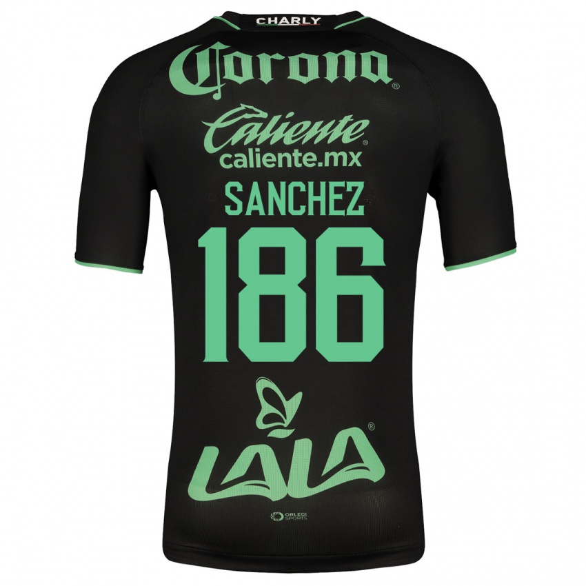 Męski David Sánchez #186 Czarny Wyjazdowa Koszulka 2023/24 Koszulki Klubowe