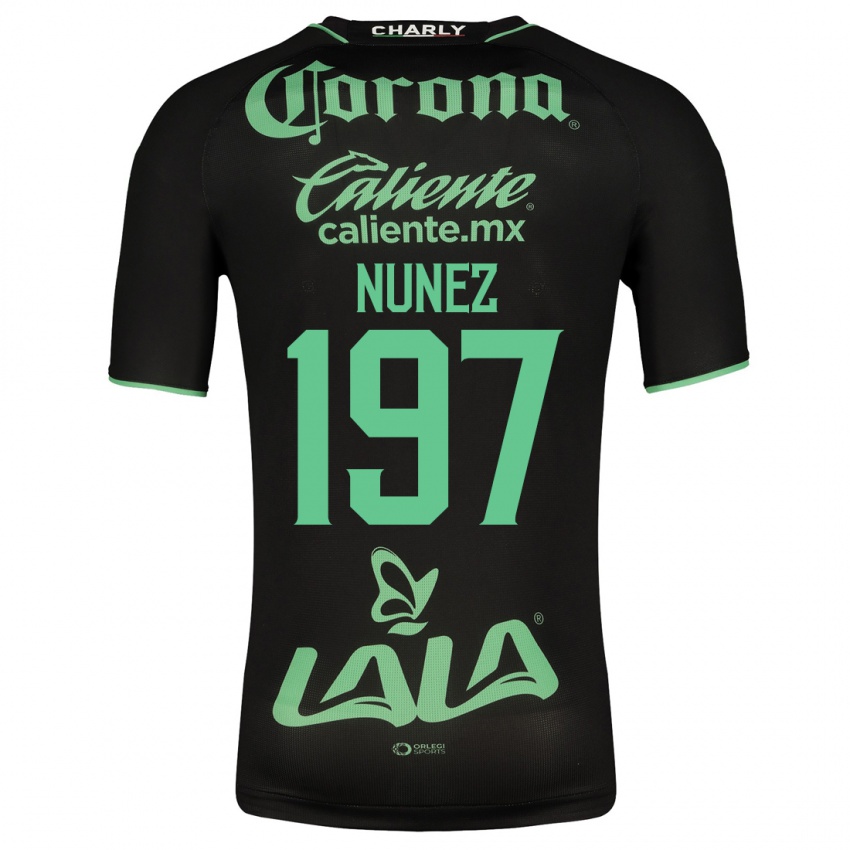 Męski Kevin Núñez #197 Czarny Wyjazdowa Koszulka 2023/24 Koszulki Klubowe