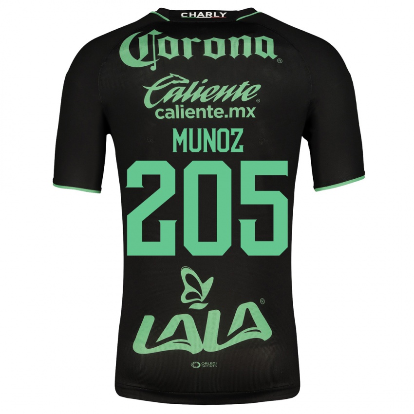 Męski Guillermo Muñoz #205 Czarny Wyjazdowa Koszulka 2023/24 Koszulki Klubowe