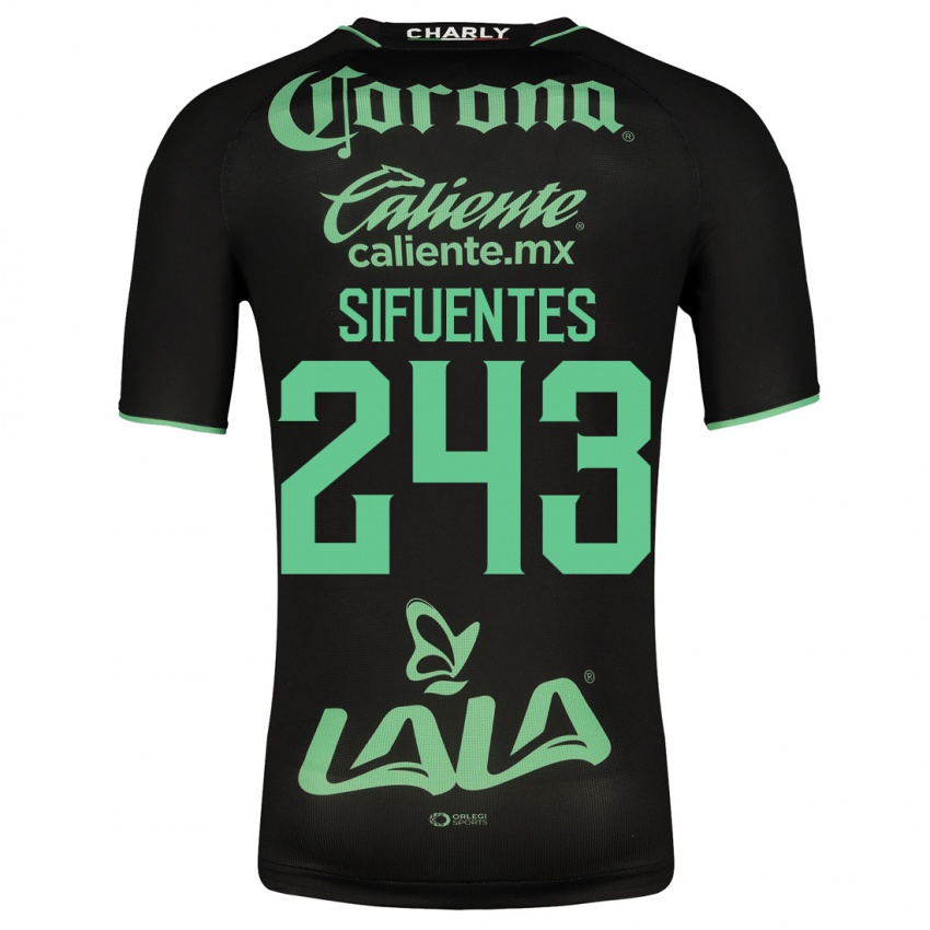 Męski José Sifuentes #243 Czarny Wyjazdowa Koszulka 2023/24 Koszulki Klubowe