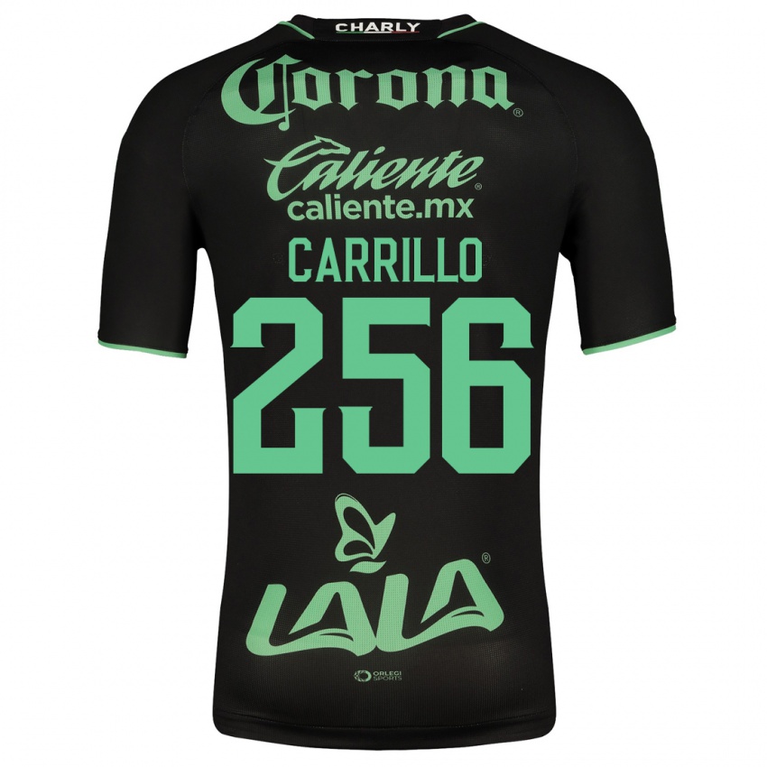Męski Stéphano Carrillo #256 Czarny Wyjazdowa Koszulka 2023/24 Koszulki Klubowe