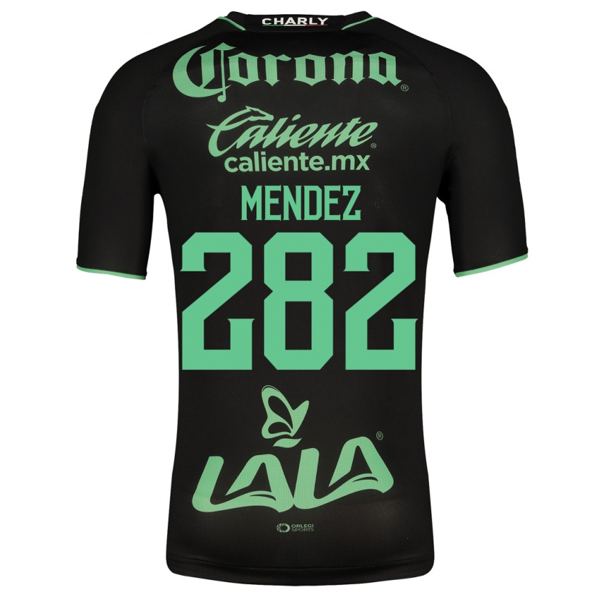 Męski José Méndez #282 Czarny Wyjazdowa Koszulka 2023/24 Koszulki Klubowe