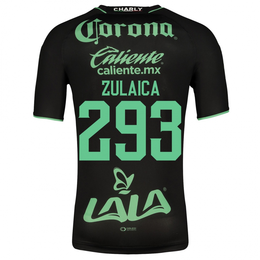 Męski José Zulaica #293 Czarny Wyjazdowa Koszulka 2023/24 Koszulki Klubowe
