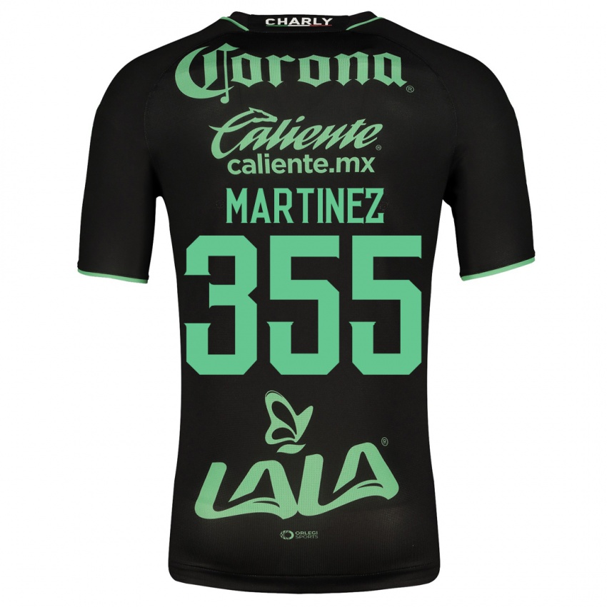 Męski Leonardo Martinez #355 Czarny Wyjazdowa Koszulka 2023/24 Koszulki Klubowe