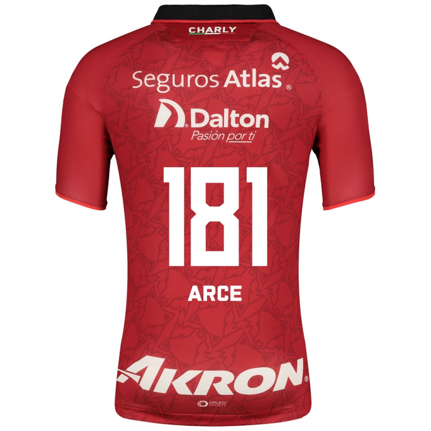 Męski Edson Arce #181 Czerwony Wyjazdowa Koszulka 2023/24 Koszulki Klubowe
