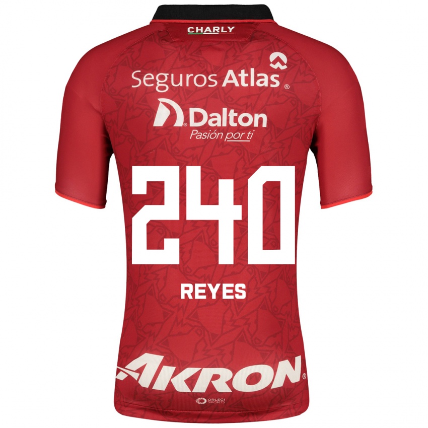Męski Óscar Reyes #240 Czerwony Wyjazdowa Koszulka 2023/24 Koszulki Klubowe