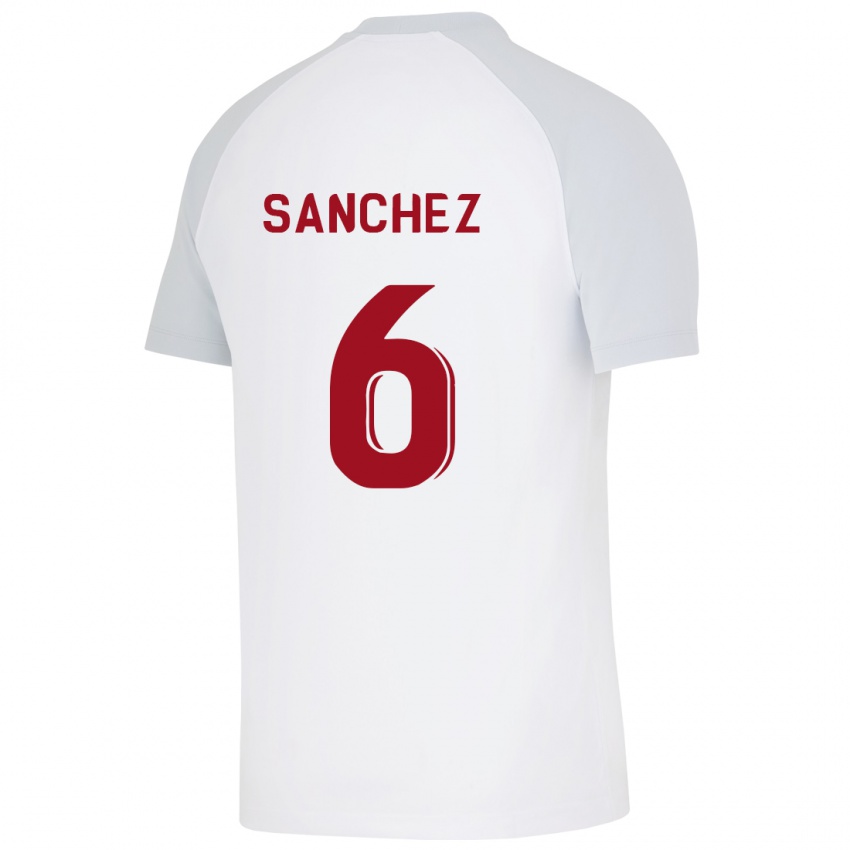 Męski Davinson Sanchez #6 Biały Wyjazdowa Koszulka 2023/24 Koszulki Klubowe