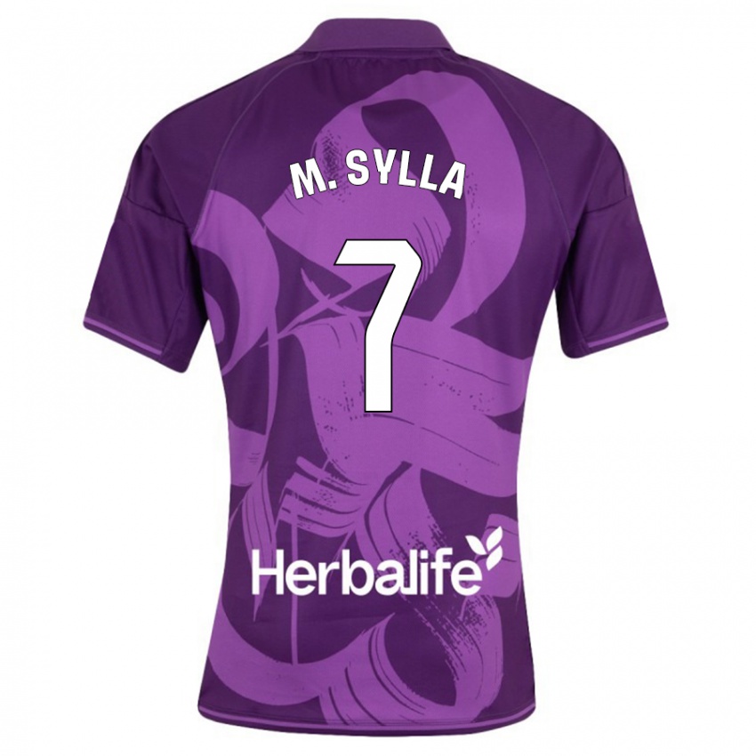 Męski Mamadou Sylla #7 Fioletowy Wyjazdowa Koszulka 2023/24 Koszulki Klubowe