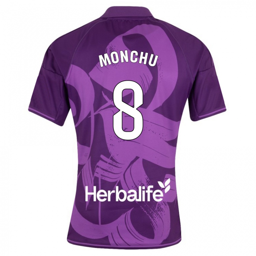 Męski Monchu #8 Fioletowy Wyjazdowa Koszulka 2023/24 Koszulki Klubowe