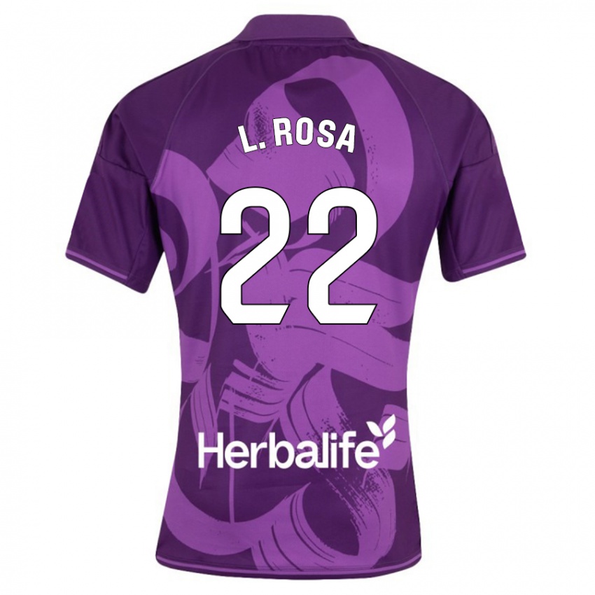 Męski Lucas Rosa #22 Fioletowy Wyjazdowa Koszulka 2023/24 Koszulki Klubowe