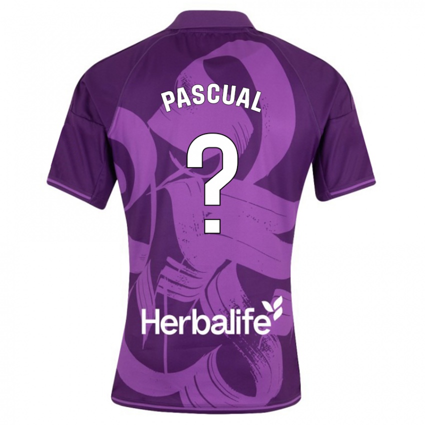 Męski Adrián Pascual #0 Fioletowy Wyjazdowa Koszulka 2023/24 Koszulki Klubowe