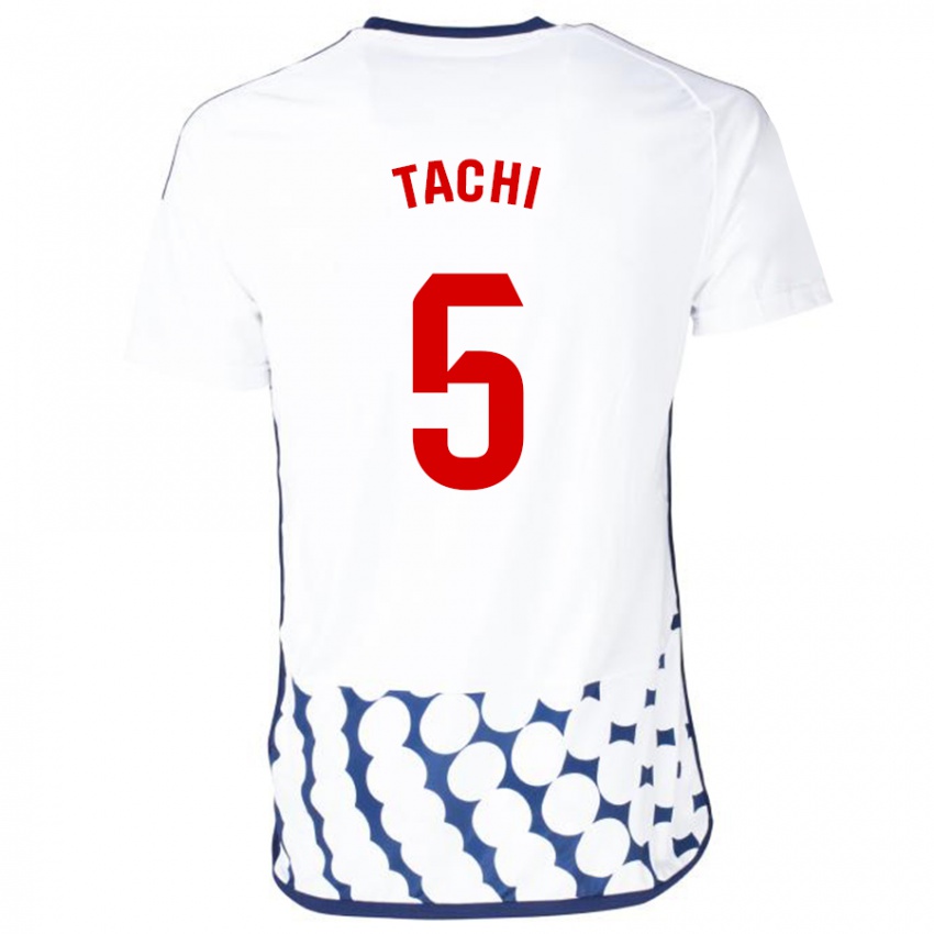 Męski Tachi #5 Biały Wyjazdowa Koszulka 2023/24 Koszulki Klubowe