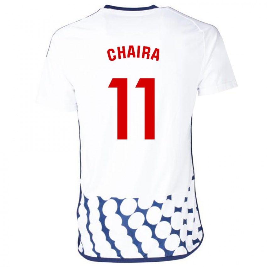 Męski Ilyas Chaira #11 Biały Wyjazdowa Koszulka 2023/24 Koszulki Klubowe