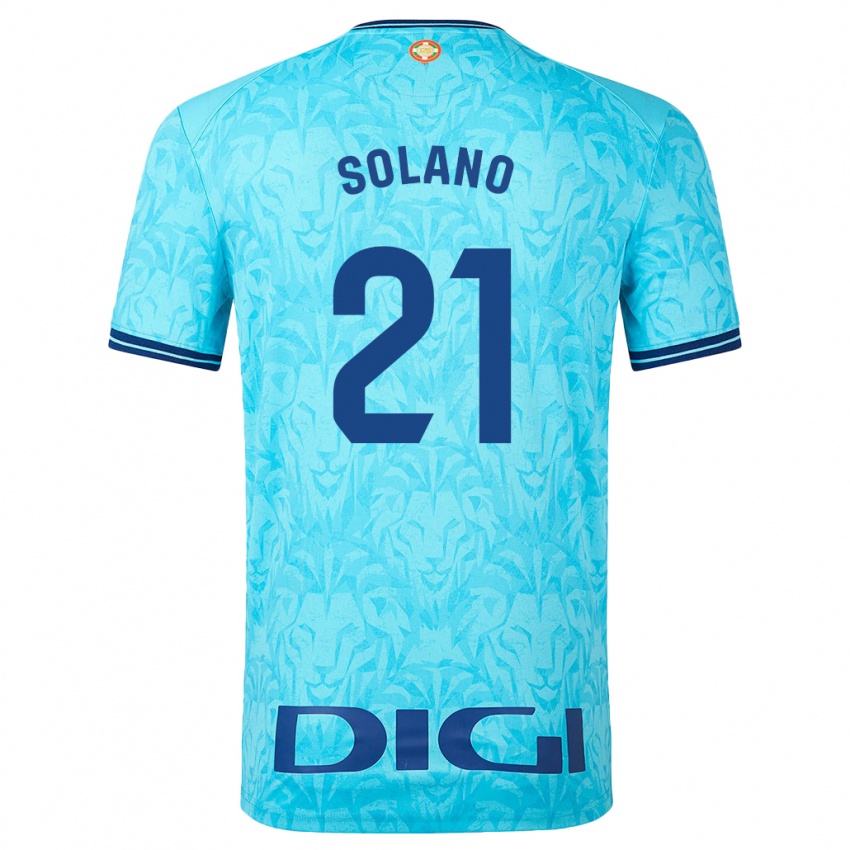 Męski Bibiane Schulze-Solano #21 Niebieskie Niebo Wyjazdowa Koszulka 2023/24 Koszulki Klubowe