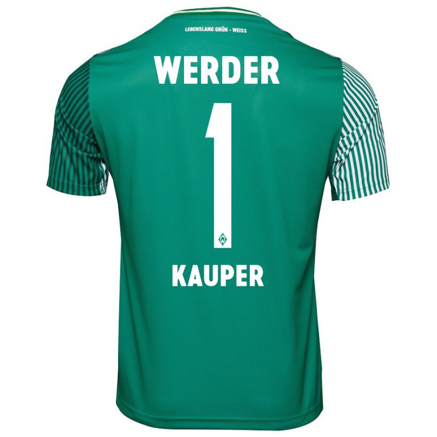 Kobiety Ben Käuper #1 Zielony Domowa Koszulka 2023/24 Koszulki Klubowe