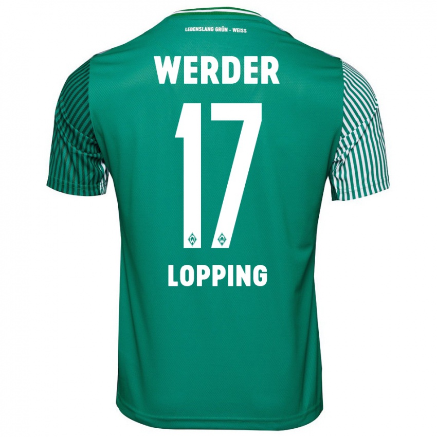 Kobiety Jakob Löpping #17 Zielony Domowa Koszulka 2023/24 Koszulki Klubowe