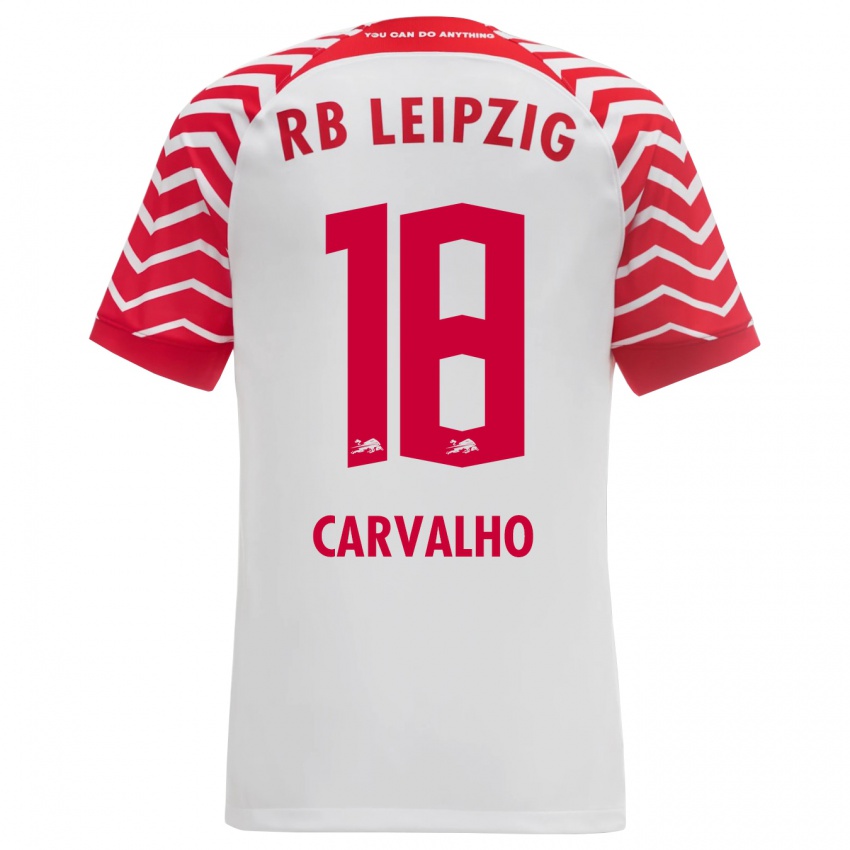 Kobiety Fabio Carvalho #18 Biały Domowa Koszulka 2023/24 Koszulki Klubowe