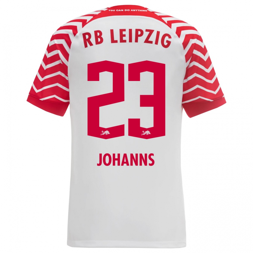 Kobiety Lennart Johanns #23 Biały Domowa Koszulka 2023/24 Koszulki Klubowe