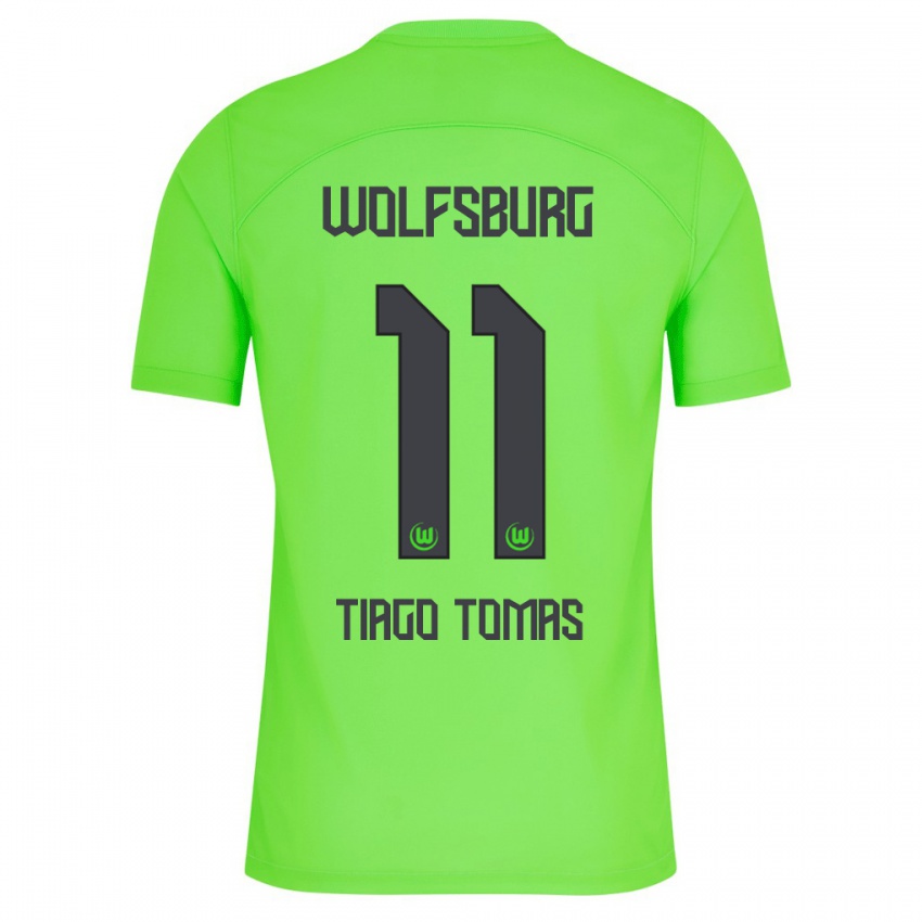 Kobiety Tiago Tomas #11 Zielony Domowa Koszulka 2023/24 Koszulki Klubowe