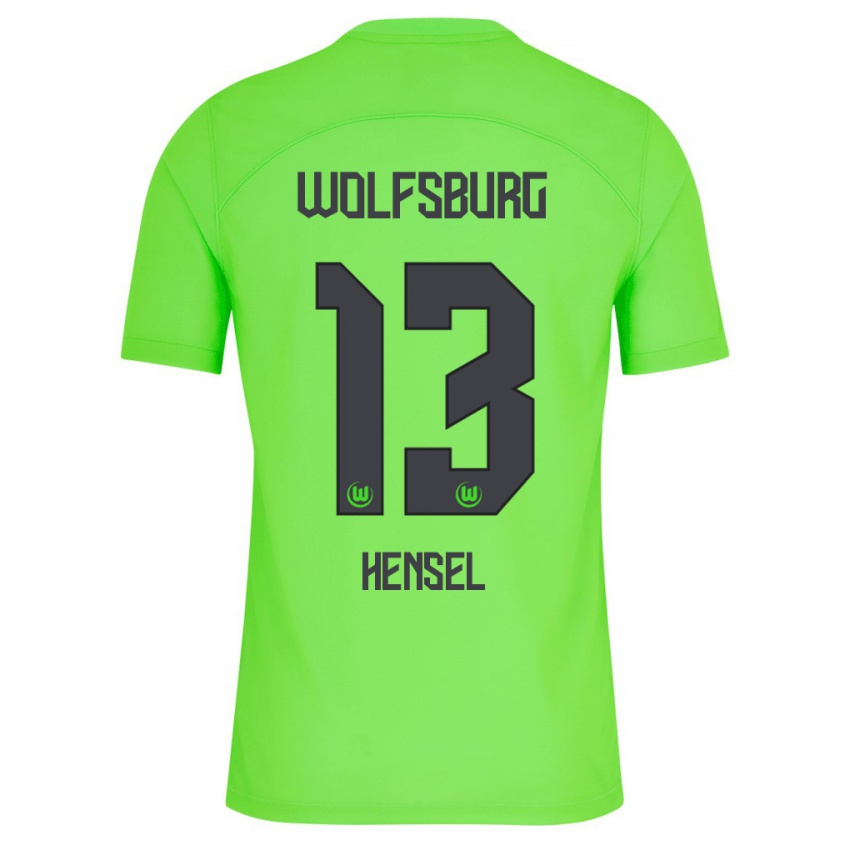 Kobiety Pharell Hensel #13 Zielony Domowa Koszulka 2023/24 Koszulki Klubowe