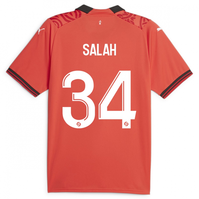 Kobiety Ibrahim Salah #34 Czerwony Domowa Koszulka 2023/24 Koszulki Klubowe