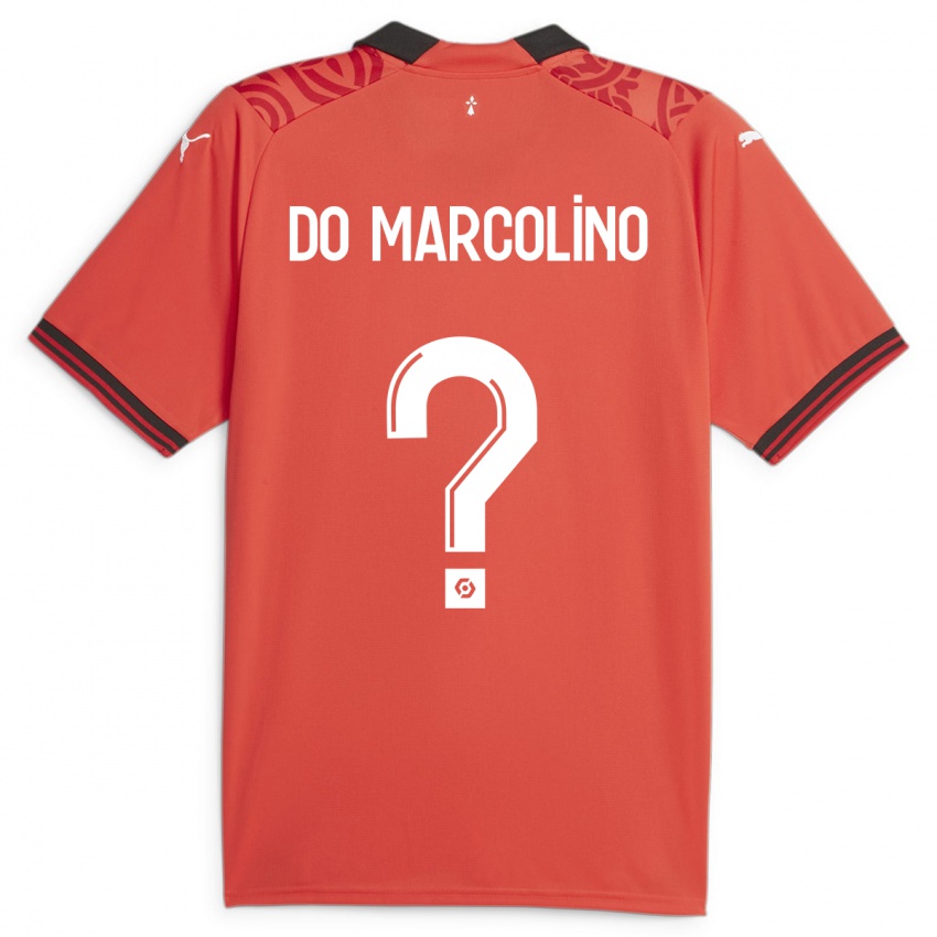 Kobiety Arsène Do Marcolino #0 Czerwony Domowa Koszulka 2023/24 Koszulki Klubowe